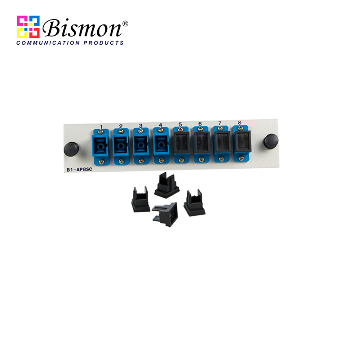 8 SC Snap-in adapter Plate Single-mode Full set